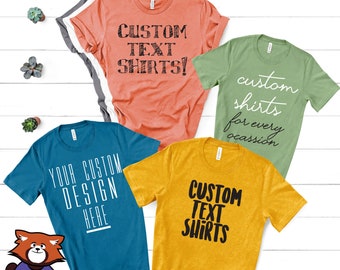 Adult Custom Text Tees