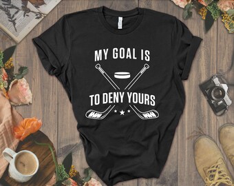 Chemise de gardien de but de hockey, maman de hockey, chemise de gardien de but, cadeau pour maman de joueur, cadeau de joueur de hockey, amateur de hockey, maman de hockey, maman de patinoire, chemise de hockey