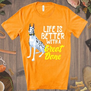 Great Dane Tee - Cute Great Dane Shirt, Fur Mama Gift, Dog Mom Gift, Great Dane Gift, Great Dane Dad, Great Dane Gift, Great Dane Rescue