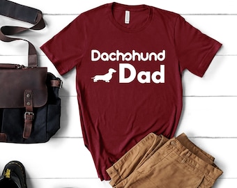 Tax pappa herrtröja - rolig herrtröja med taxmotiv, tax fars dag-present till honom, wienerhundtröja, Doxie hundtröja