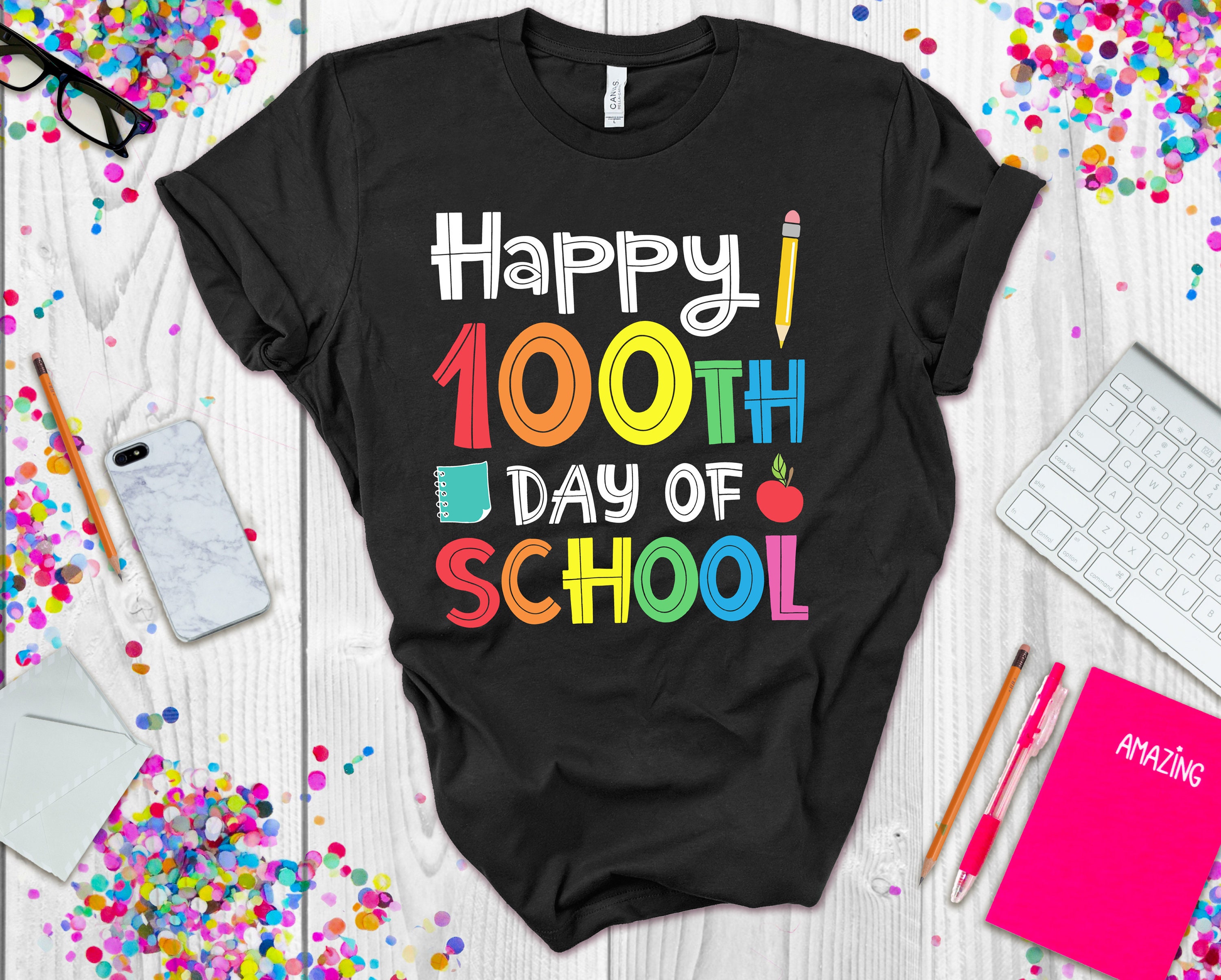 Discover Happy 100th Day Of School Tee