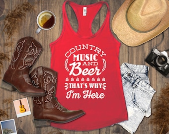 Country Music Racerback Tank - Country Concert, Miranda Lambert, Country Music, Southern Girl, Miranda Lambert, Carrie Underwood, Funny Beer