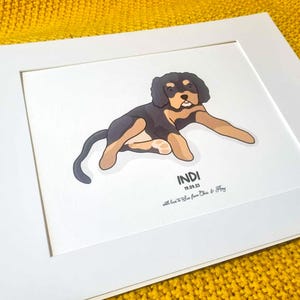 Custom A4 Pet Portrait Illustration