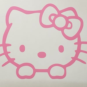 Vinyl Hello Kitty Decal Sticker FREE SHIPPING Many Sizes, Colors, and ...