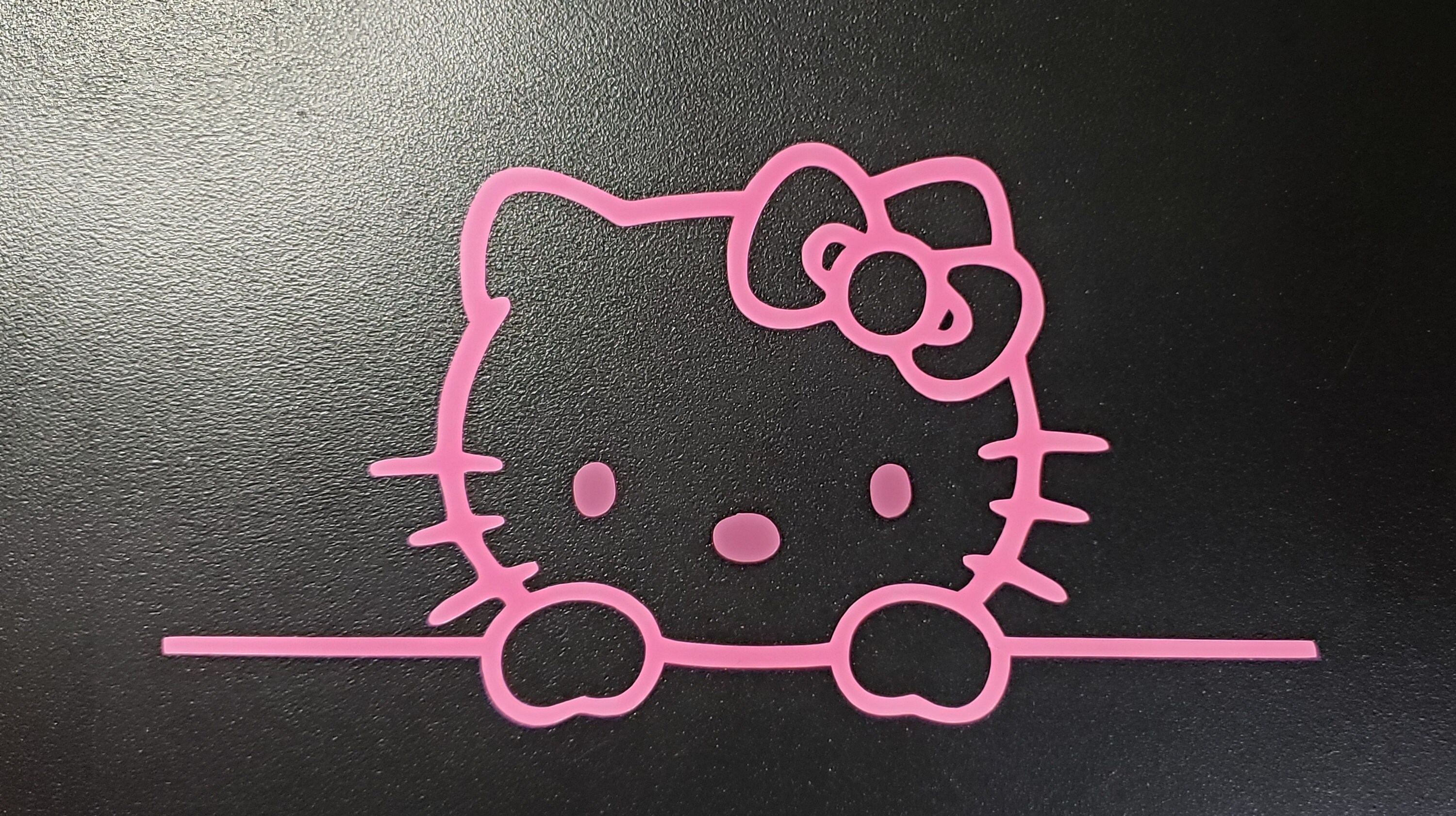 ION Graphics (11) Hello Kitty Bow Sticker Decal Die Cut Ribbon 5 Bumper  Locker Laptop Window - Sticks to Any Surface