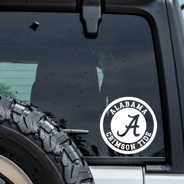 Vinyl Alabama Crimson Tide Decal Sticker FREE SHIPPING! | Many sizes, colors, and styles! Car Decal Yeti Decal Cell Phone Decal Laptop Decal