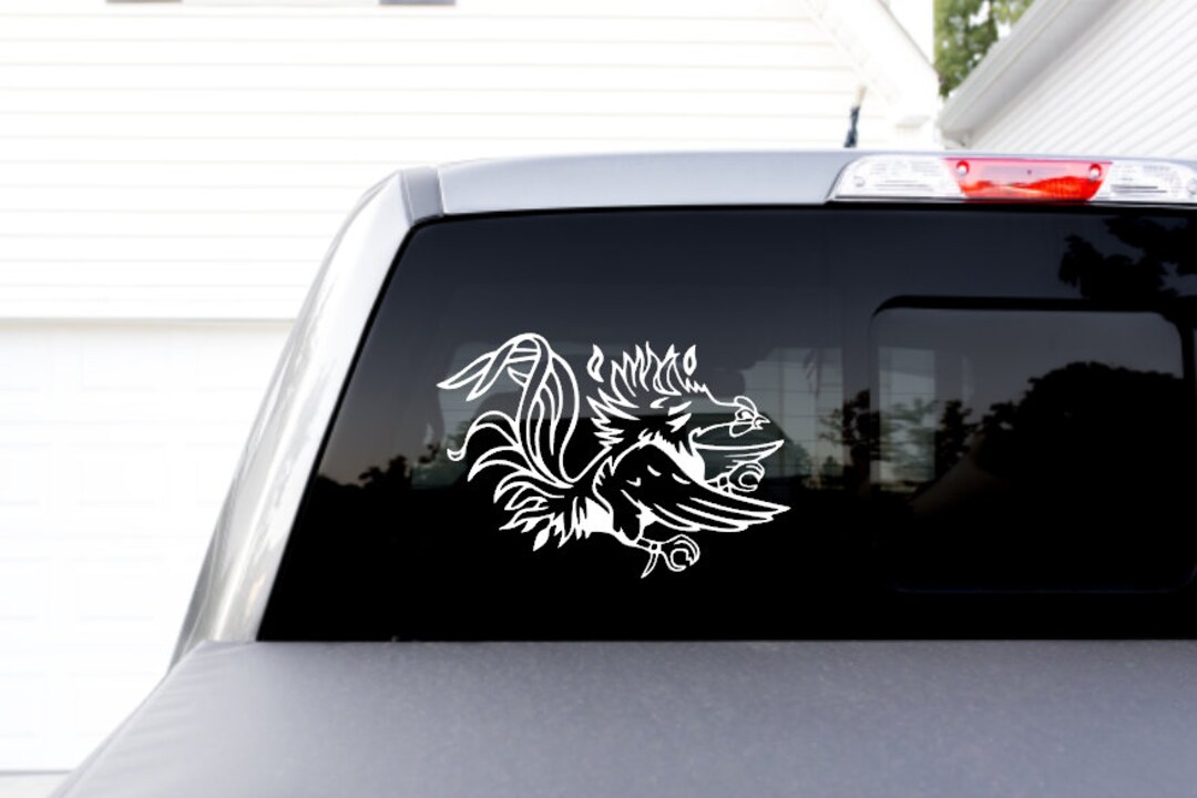 Vinyl Gamecock Decal Sticker FREE SHIPPING Many Sizes, Colors, and
