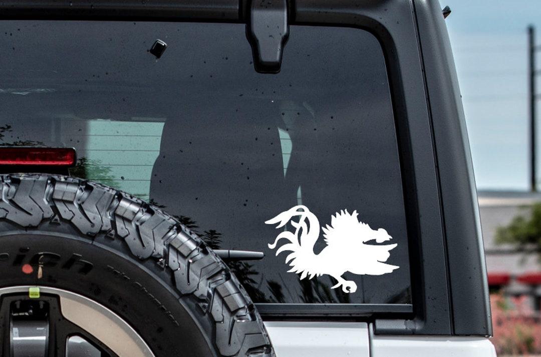 Vinyl Gamecock Decal Sticker FREE SHIPPING Many Sizes, Colors, and