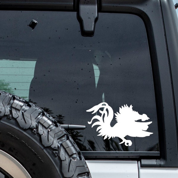 Vinyl Gamecock Decal Sticker FREE SHIPPING! | Many sizes, colors, and styles! Car Decal Yeti Decal Cell Phone Decal Laptop Decal