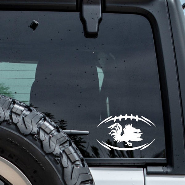 Vinyl Gamecock Football Decal Sticker FREE SHIPPING! | Many sizes, colors, and styles! Car Decal Yeti Decal Cell Phone Decal Laptop Decal