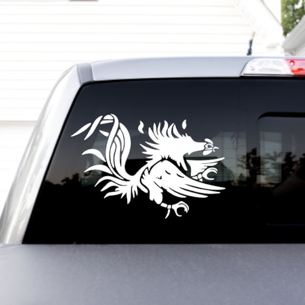 Vinyl Bad Ass Gamecock Decal Sticker FREE SHIPPING! | Many sizes, colors, and styles! Car Decal Yeti Decal Cell Phone Decal Laptop Decal