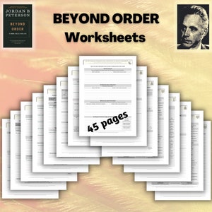 BEYOND ORDER Worksheets / Workbook (for Jordan B. Peterson’s book)