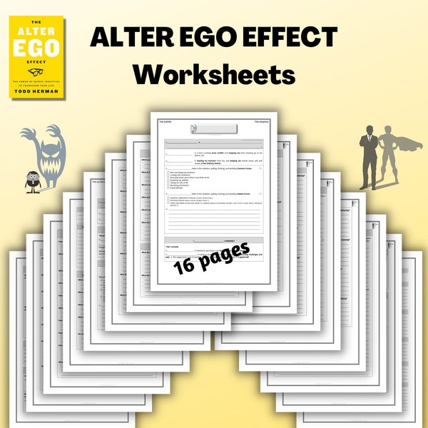 ALTER EGO EFFECT Worksheets / Workbook (for Todd Herman’s book)