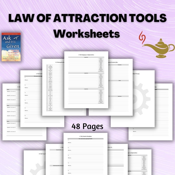 Law of attraction tools - Worksheets