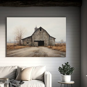 Farmhouse Focal Point, Old Rustic Barn, Weathered Barn, Weathered Barn, Modern Farmhouse Wall Art, Modern Farmhouse Prints