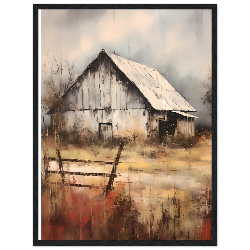 Abstract Rustic Barn, Old Rustic Barn, Modern Farmhouse Decor ...