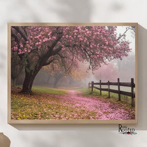 しまりす　Farm House 鏡付きフォトフレーム 水色 とピンク Pink Farm Picture Frame - Etsy
