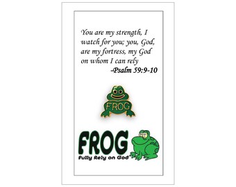 pics Frog Fully Rely On God Poem fully rely on god etsy