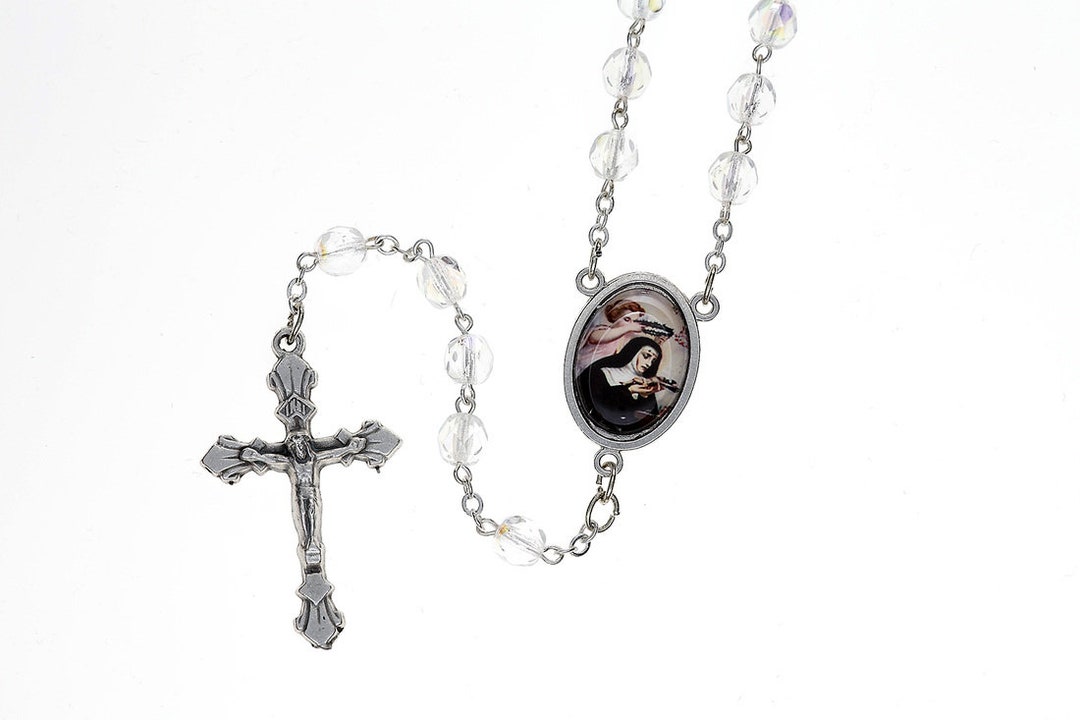 St. Rita Photo Rosary With St. Rita Prayer Card - Etsy
