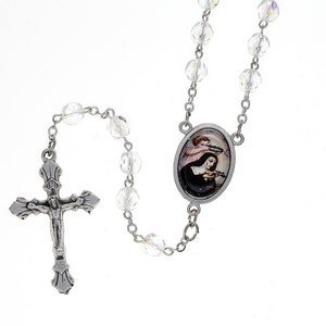 St. Rita Photo Rosary With St. Rita Prayer Card - Etsy