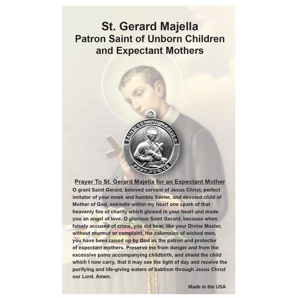 St. Gerard Majella Patron St. of Unborn Children and Expectant Mothers Medal