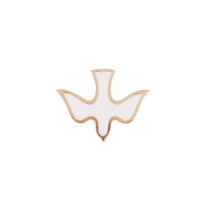 White Dove Holy Spirit Religious Lapel Pin (Pack of One Dozen) (Other Quantities Available)