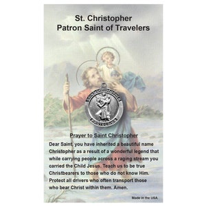 St. Christopher-patroonheilige van de reizigersmedaille