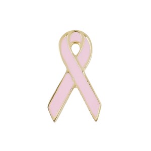 Pack of One Dozen &quot;Breast Cancer&quot; Pink Ribbon Lapel Pins (Other Quantities Available)