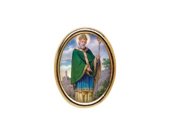 Pack of One Dozen St. Patrick Photo Lapel Pins (Other Quantities Available)