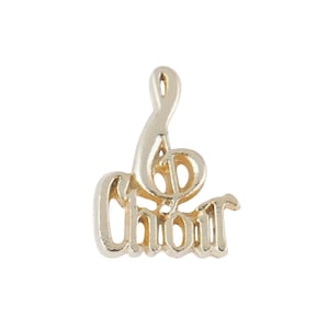 Packung mit einem Dutzend Gold-Chor mit Musiknote Anstecknadeln (andere Mengen erhältlich)