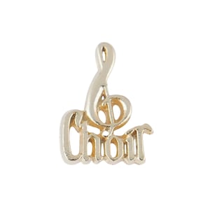 Pack of 50 Gold Choir with Music Note Lapel Pins (Other Quantities Available)