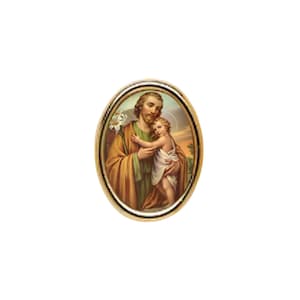 Pack of One Dozen St. Joseph Photo Lapel Pins (Other Quantities Available)