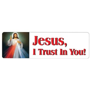 Jesus I Trust in You Divine Mercy Car Magnet