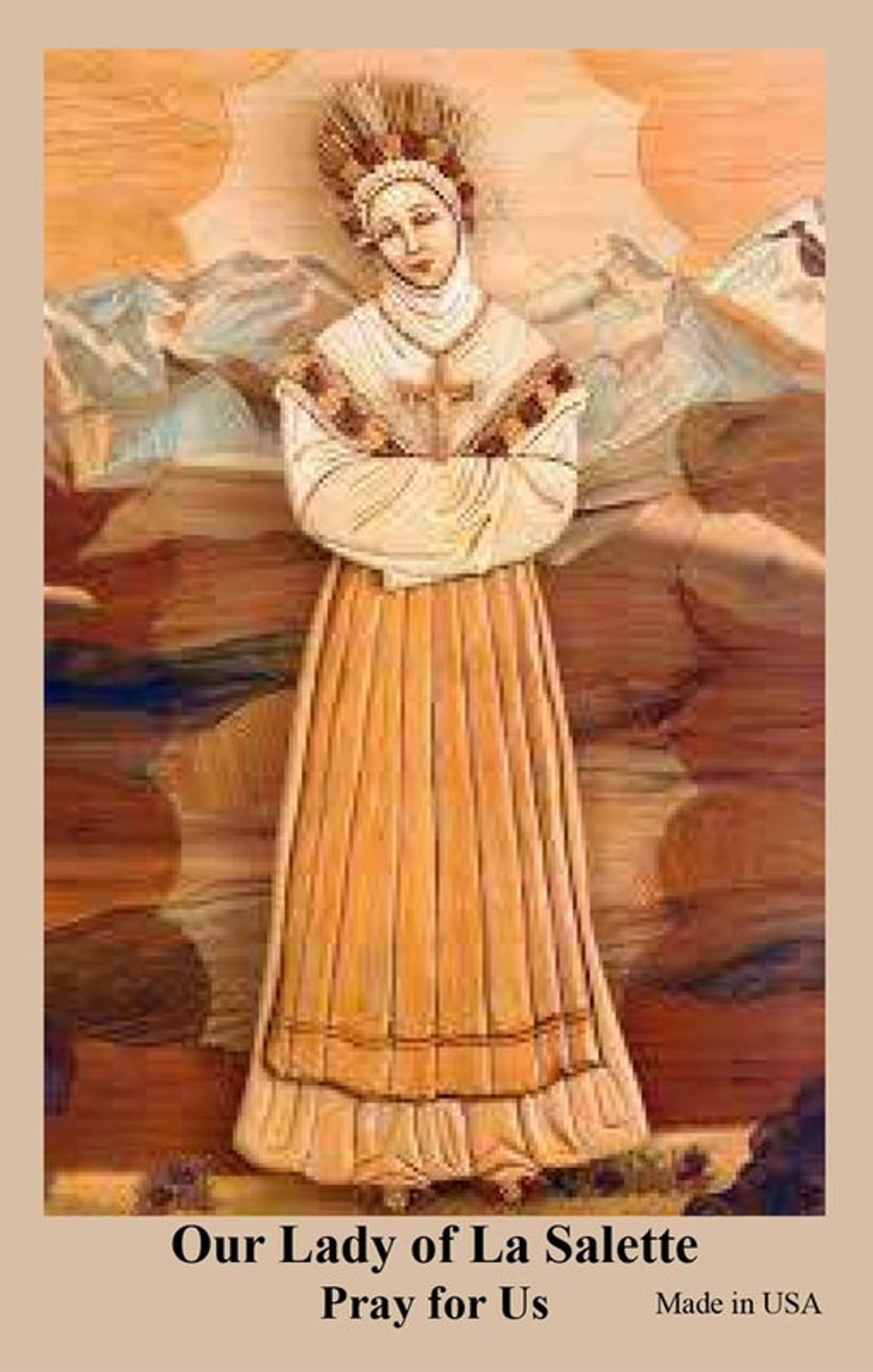 Our Lady of La Salette Photo Rosary with La Salette Prayer Etsy