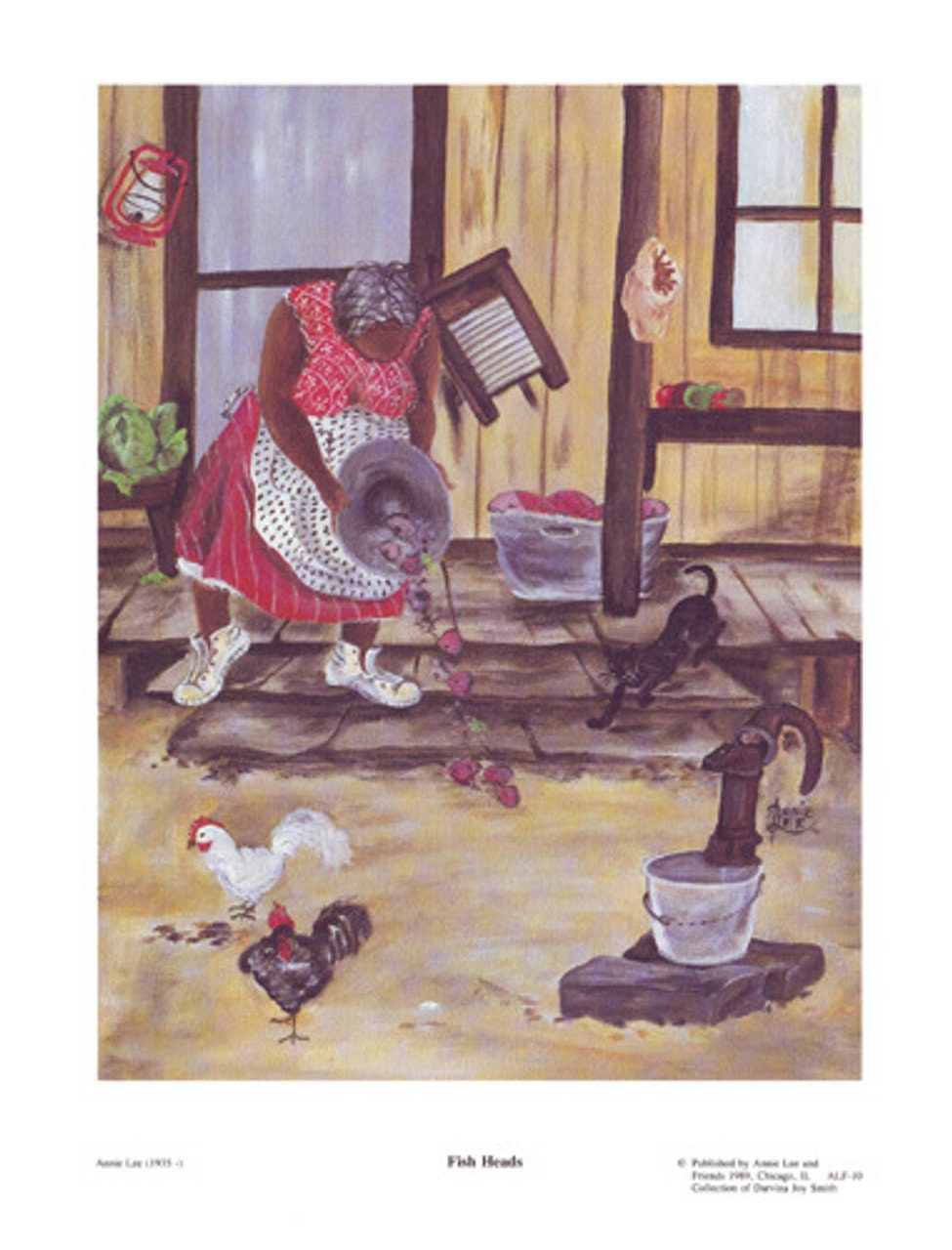 Fish Heads by Annie Lee, Black Farming Art, Black People Art, Black Family Art, Art by Black Artists, Black Art Gifts