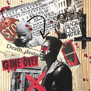 Never Free by Yvonne Colemen Burney,  African American Art, Art by Black Artist, Black Art Gifts,  Afrocentric Home Decor