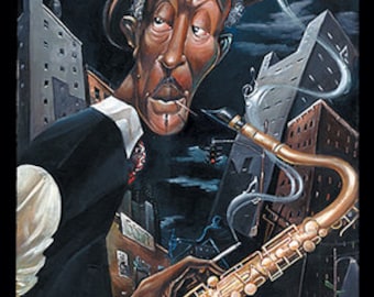 No Chaser by Frank Morrison, Black People Art, Black Family Art, Art by Black Artists, Black Art Gift