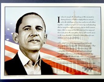 Obama  by Tim Hinton , Black Diner Art, Black People Art, Black Family Art, Art by Black Art, Black Art Gifts