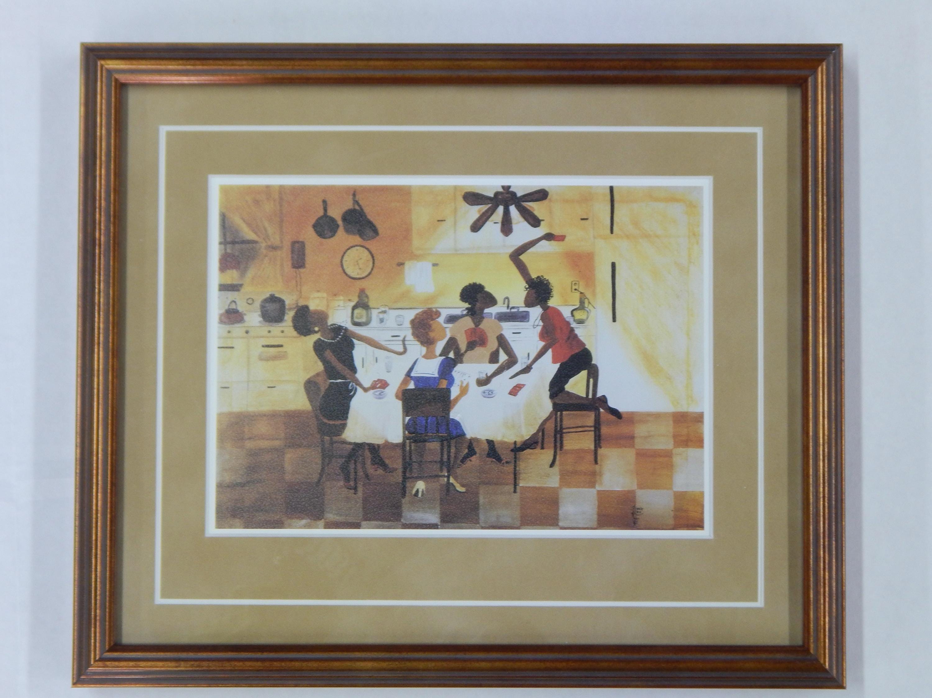 Six-no-uptown by Annie Lee, Framed Mini Art, African American Art