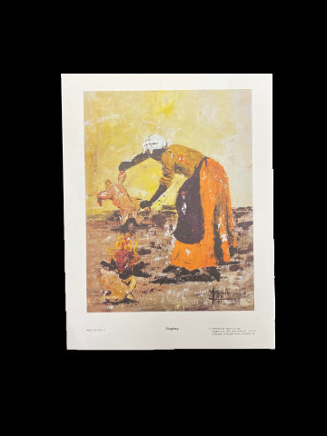 Annie Lee, Singeing, African American Art, Black Art, Kitchen Art