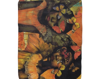 Afroamerikanische Kinderdecke, schwarze Geschenk, afroamerikanische Wohnkultur, Sherpa-Fleece-Decke, schwarzer christlicher Geschenk,