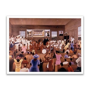 Gospel Travelers, Ernest Watson, Black Christian Art, Black Religious Art, Black Spiritual Art, Black Art, African America Art image 1