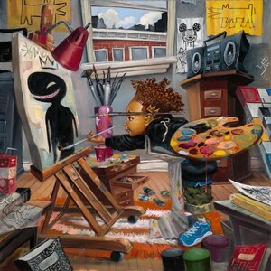 The Next by Frank Morrison, Beautiful Black Children&#39;s Art, Black Girl Art, Black People Art, Urban Art, Art by Black Artists