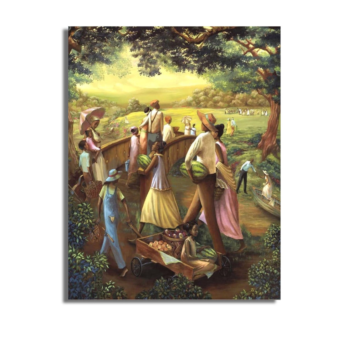 African American Art for Home Black Family Art for Living Room Black