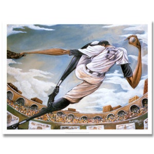 The Pitch by Frank Morrison, Black Baseball Art, Black People Art, Black Family Art, Black Man Art, Art by Black Artists