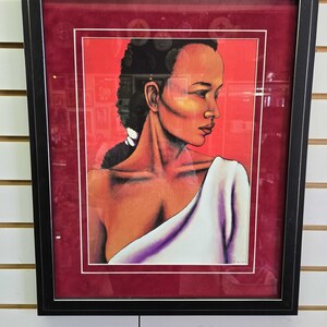 At Peace by LaShun Beal, Black Framed Art, African American Art, Black Art, Black Art Framed, Black People Art, Black Woman