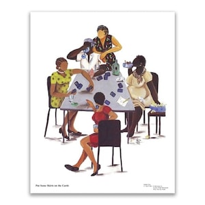 Setzen Sie einige Röcke auf die Karten von Annie Lee, Kunst schwarzer Leute, Kunst schwarzer Familien, Kunst schwarzer Spielzimmer, Kunst schwarzer Frauen, Kunst von schwarzen Künstlern