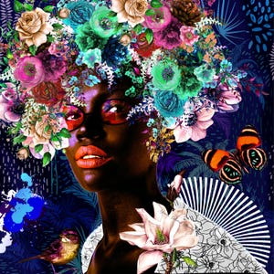 Color of Freedom by Yvonne Colemen Burney,  African American Art, Art by Black Artists, Black Art Gifts,  Afrocentric Home Decor
