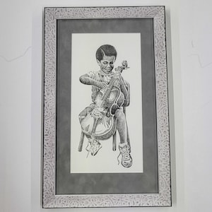Practice by Ron Scarbough, Framed African American Art, Black Art, Black Women Art, Black Gift, Child Bedroom, Black People Art