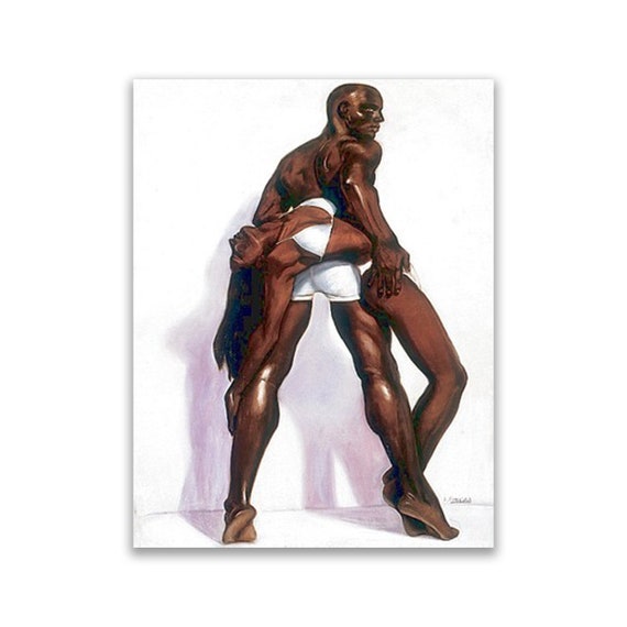 Couple by Laurie Cooper, Black Couple Art, Black People Art, Black Family Art, Art by Black Artists, Black Art Gift
